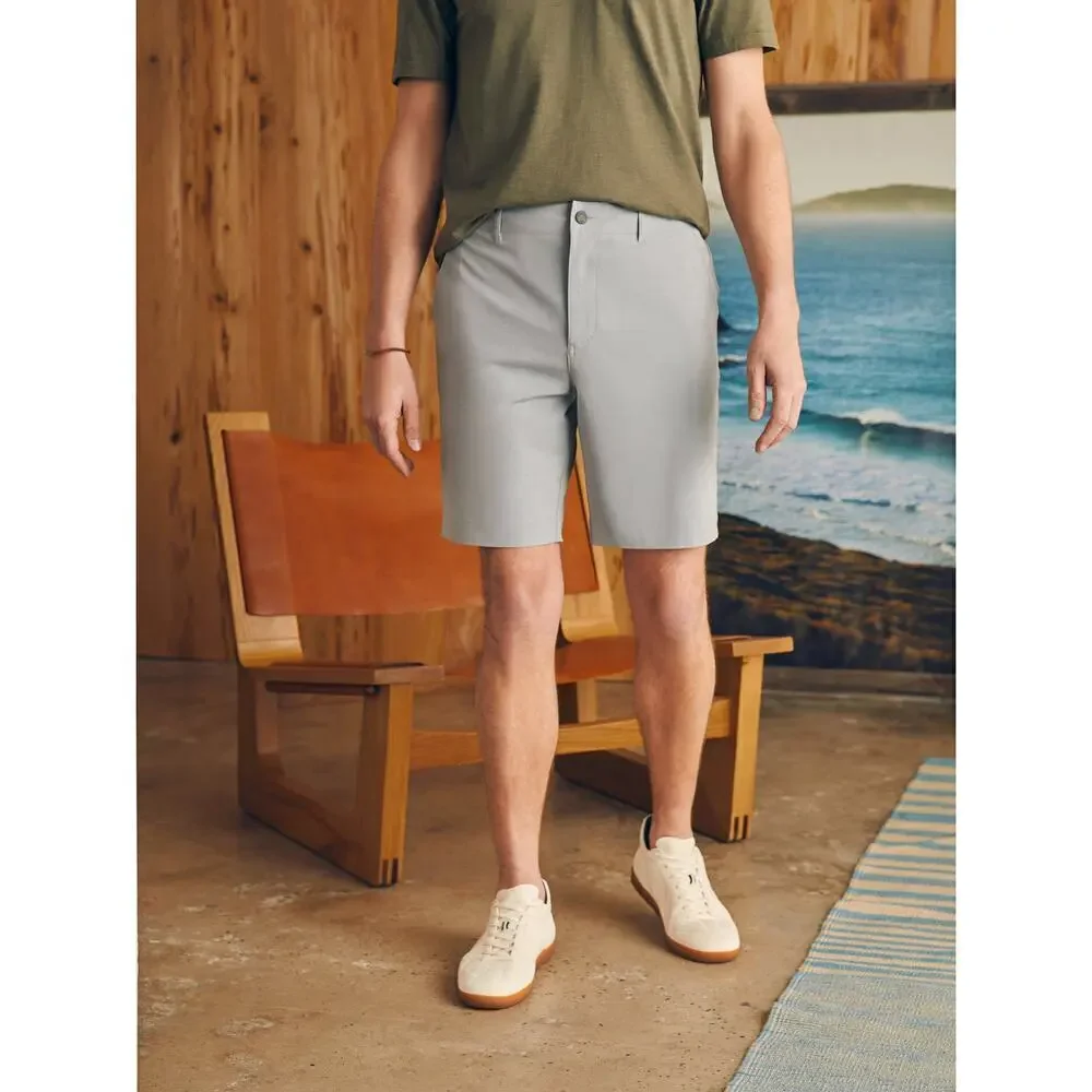 Faherty Men’s All Day Shorts In Ice Gray Size 36